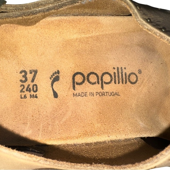 BIRKENSTOCK PAPILLIO Samira Rivet Wedge Sandals Tan EU Size 37 - Picture 11 of 12
